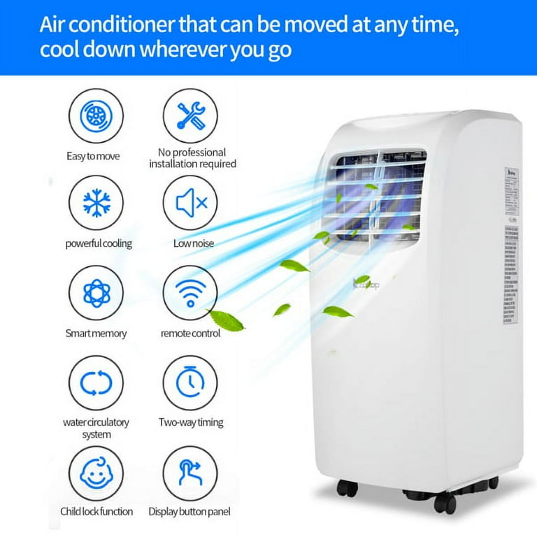 ZOKOP 8000BTU DOE5500BTU YPO2-09C 115.00V Air Conditioner ABS Side