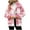 Pink, variant on Women Plaid Shacket Jacket Fall Casual Long Sleeve Button Tartan Trench Coat Winter Clothing With Side Pockets (XL, Red)