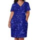 thumbnail image 2 of Royal Blue Sparkly Glitter Confetti Loose Pocket Dress dress summer women's luxury party dress korean style, 2 of 6