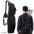 thumbnail image 3 of Archery Back Arrow Quiver Arrow Holder, Shoulder Hanged Adjustable Quiver for Arrows, Archery Quiver with Front Pockets, 3 of 5