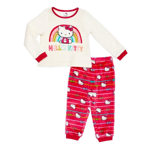 hello kitty pajamas white