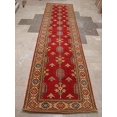 thumbnail image 1 of Super Kazak Caucasion Geometric Veg Dyed Mahal Hand Knotted Runner Rug (11.1 x 2.9)', 1 of 9