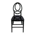 thumbnail image 3 of Single Infinity Resin Chair - Black, Thick Seat Knockdown Unassembled by Chivari, 3 of 11