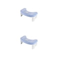 thumbnail image 1 of Bearachild PP Foot Rest Adults Stable And Easy Stools Foldable Side Design Bathroom PP Toilet Furniture Space-saving Access Azul blanco 2piezas, 1 of 6