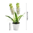 thumbnail image 3 of Hyacinth Bonsai Plastic Potted Plants Simulated Silk Flower Lifelike Home Decoration Suitable For Desktop Office And Wedding Centerpiece Decoration, 3 of 6