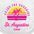 thumbnail image 4 of Inktastic Summer Enjoy the Sunshine St. Augustine Florida in Pink Boys or Girls Baby Bib, 4 of 4