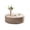 Amber + MDF + Modern+2, variant on ENTU   Round Wood Grain Coffee Table for Living Room Ready to Use Out of Box