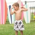 thumbnail image 4 of FORMRS Boys Swim Trunks Quick Dry Mesh Liner Boardshorts Sizes XS-XL, Football Player Pattern, 4 of 7