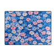 thumbnail image 5 of Yayeee Area Rugs for Living Room 5.2'x4' Non Slip Washable Bedroom Floor Carpet, Blue Daisy, 5 of 5