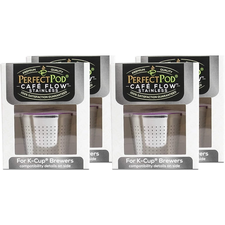 Perfect Pod Cafe Flow Reusable K-cup Coffee Filter, 2 Pack & Reviews Perfect Pod Cafe Flow Reusable K-cup Coffee Filter, 2 Pack & Reviews