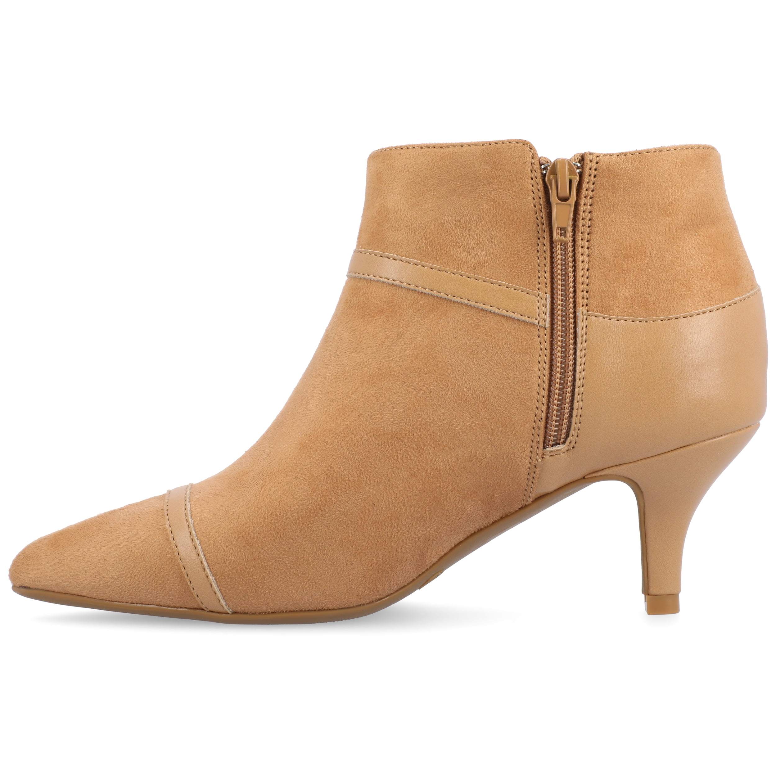 Journee Womens Embrie Low Ankle Pointed Toe Booties