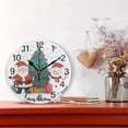 thumbnail image 2 of Ryvnso Santa Claus Snowman Wall Clock Non Ticking Silent Kitchen Clock Battery Operated Clocks 10 inch, 2 of 7