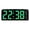 green, variant on Digital Wall Clock with Atmosphere Light Color Changing Temperature Display