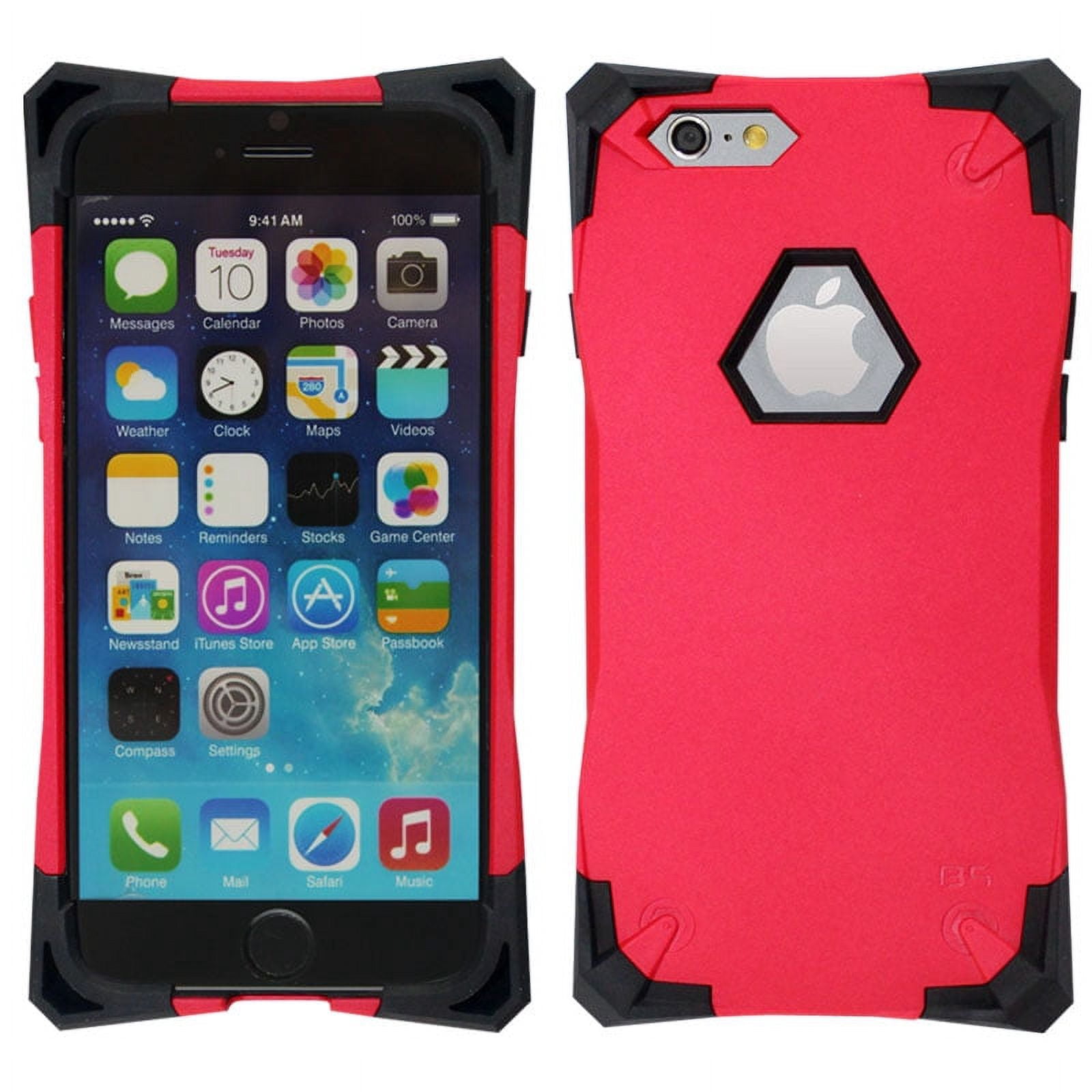 zizo abstract dual layered case for iphone 6 / 6s - heavy duty pc