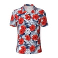 thumbnail image 2 of Daiia Leaves And Flowers Pattern Men’s Polo Shirts,Solid Deck Shirt,Classic Fit, Breathable Cotton Polo for Casual and Sport Wear-X-Large, 2 of 7