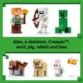 thumbnail image 6 of LEGO Minecraft First Night Adventure - Building Toy for Boys & Girls, Ages 8+ - Minecraft Toy with 7 Minifigures & Animal Figures - Gift for Birthdays - 21593, 6 of 8
