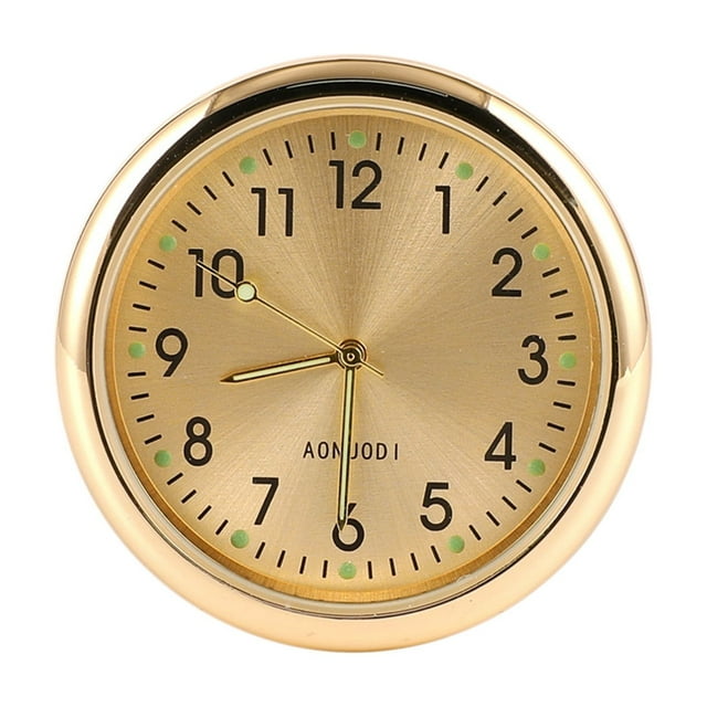 EGNMCR 4inch Dashboard Fluorescent Clock - Mini Car Sticked To Watch Car Truck Dashboard And Vent Mini Car Clock Mini Clock
