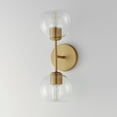 thumbnail image 4 of 21632CLNAB Maxim Lighting Knox - 2 Light Wall Sconce-6 Inches Tall and 17 Inches Wide-Natural Aged Brass Finish, 4 of 5