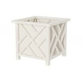 thumbnail image 6 of Pure Garden Outdoor Lattice Planter Box – 14.75-Inch Plant Pot, White, 6 of 6
