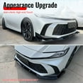 thumbnail image 5 of Ikon Motorsports 3PCS Front Bumper Lip Spoiler Chin Splitter Protector for 2025-2026 Toyota Camry SE XSE IKON V2 Style ABS Plastic Matte Black, 5 of 9