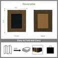 thumbnail image 6 of Auto Drive 9' x 12' Reversible Greek Key RV Outdoor Patio Mat, Brown/Black, 6 of 12