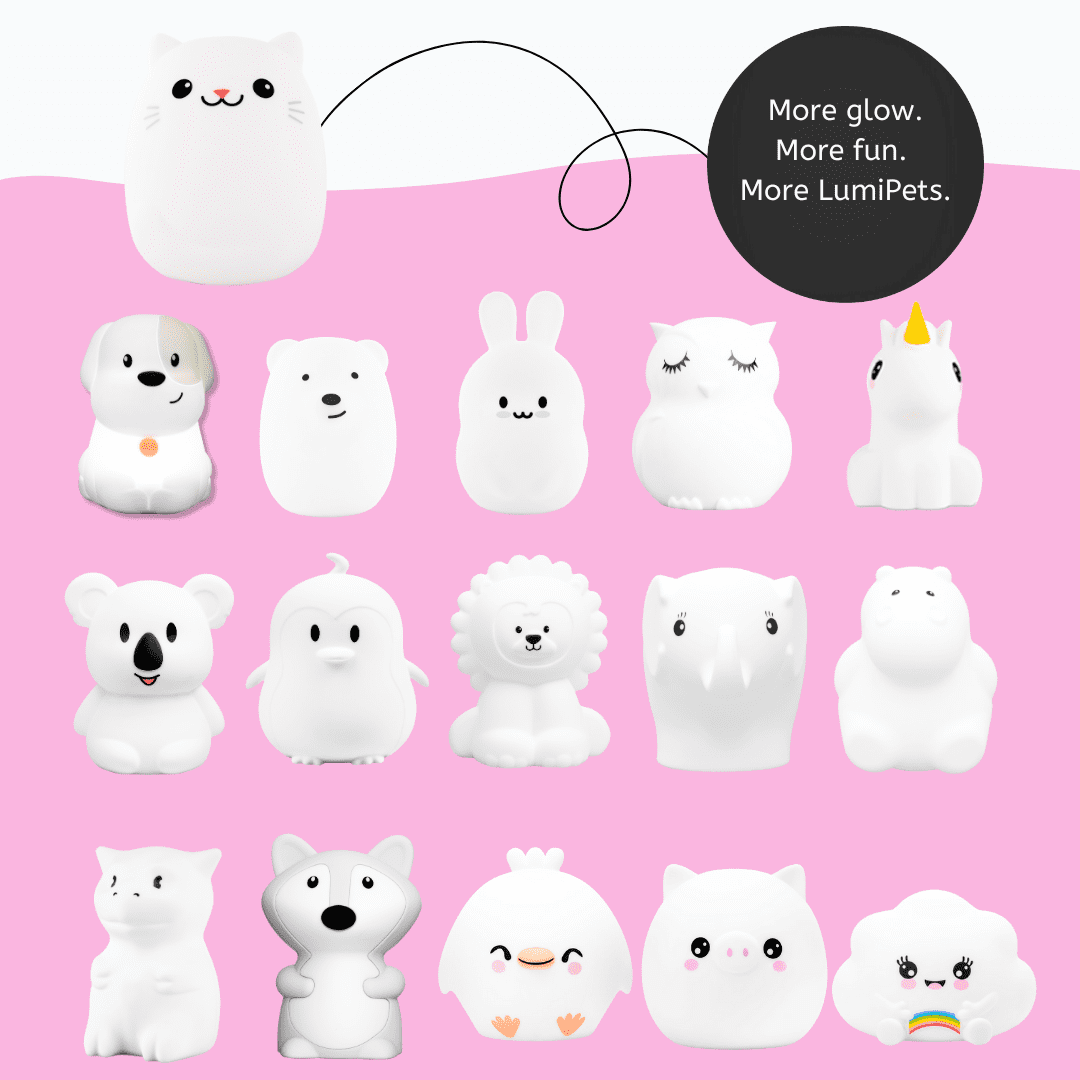 LumiPets&reg; Clive the Cat- Children's Touch Night Light
