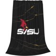 thumbnail image 2 of Saginaw Valley State University Logo Blanket Large Luxury Fleece Soft Anti-Static Anti-Pilling Flannel Bed Blanket, 2 of 6