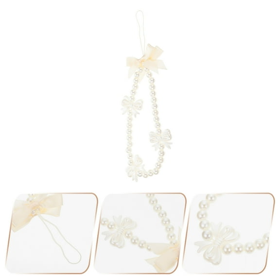 NIYANGLE Mobile Phone Straps in White Acrylic Material 1Pcs