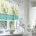 thumbnail image 2 of LALILO Kitchen Curtains and Valances Set of 3 36" Flat Retro Window Treatment Tiers for Window Decor, 2 of 5