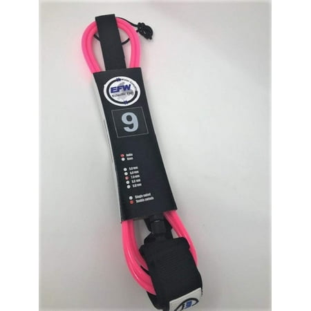 Eclectic Fish Hot Pink Surf Straight Leash - 6 foot