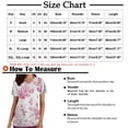 thumbnail image 3 of EGNMCR Sarraus pour Femmes Mode pour Femmes Col en V Imprimé de Feuilles de Plantes Manches Courtes Poche Combinaison Haut Cadeaux pour Femmes, 3 of 4