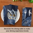thumbnail image 6 of Napkin Satin Napkin 20*20Inchx1 Kitchen Towel Dinner Plate Towel Decorative Towel Napkin Tea Towel Suitable For Kitchen Table Blue Owl, 6 of 8