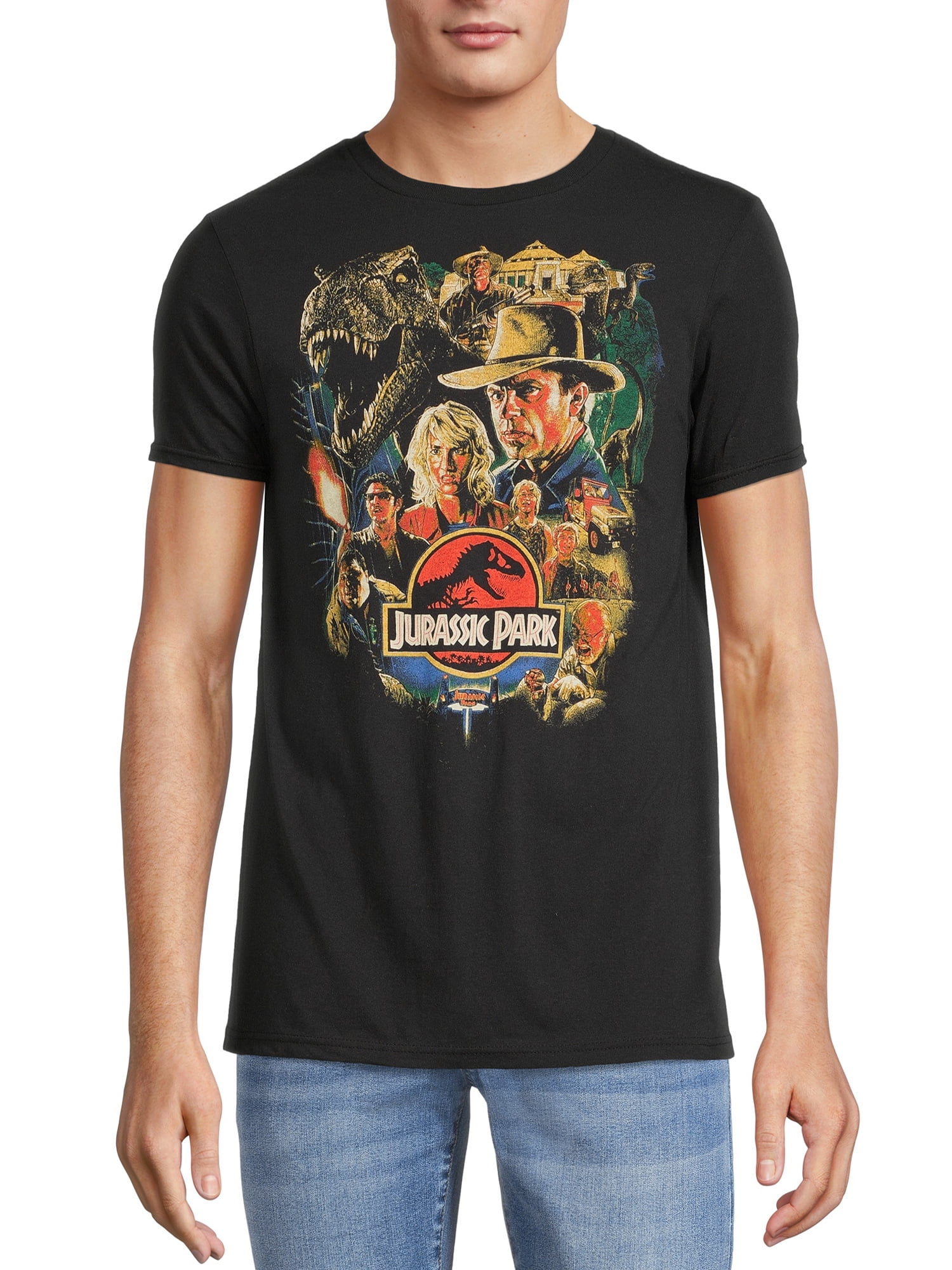 Classic Jurassic Park Poster T-Shirt for Men