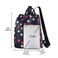 thumbnail image 3 of FORMRS Women's Travel Backpack Purse Anti-Theft Hidden Pockets Casual Shoulder Bag, Red Starry Pattern, 3 of 7