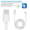 thumbnail image 6 of Docooler 2M/6.6ft Charging Power Cable Fits for Arlo Pro, Arlo Pro 2, Arlo GO, Arlo Light Weatherproof Flat Cable Aluminium Alloy Micro USB Cable Charging/Power Cord without Plug, 1 Pack (White), 6 of 7