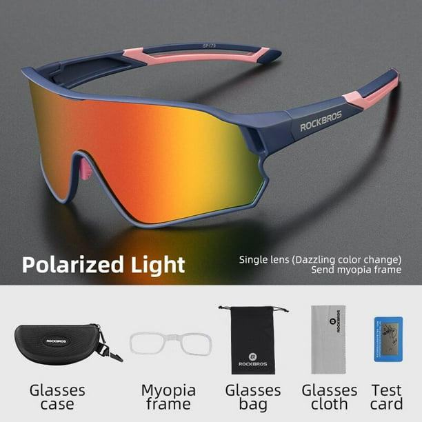 ROCKBROS Gafas Fotocromaticas para Ciclismo Lentes Deportivas Ultraligeras Equipo de Seguridad MTB Deporte en Carretera Proteccion UV400 Walmart en linea