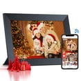thumbnail image 3 of Crosstour WiFi Digital Picture Frame, 10.1'' IPS Touch Screen with App Frameo, 16GB Storage, Auto-Rotate, Christmas Gift, 3 of 9