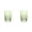 Green*2, variant on Xyadri 6 Pack Colored Plastic Drinking Glasses Set – Reusable Water Cups for Kitchen, Tumbler Set with Vertical Stripes, Ideal for Daily Juice, Beverage, Outdoor Pool Cups & Winter Mugs for Women