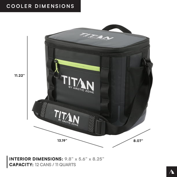 Titan by Arctic Zone 12 Can Waterproof Welded Soft Cooler, 8 Quart