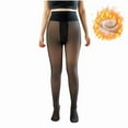 thumbnail image 4 of Sakmal Fleece Lined Black Tights 80D Pantyhose High Waisted Ladies Tight, 4 of 5