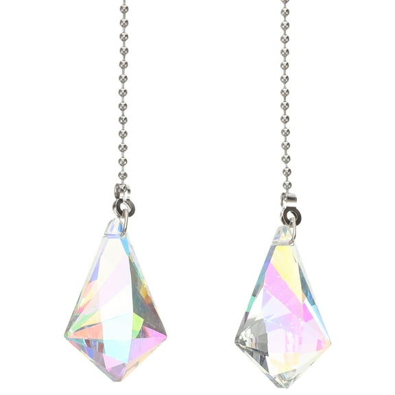 2Pcs Chic Ceiling Fan Pull Chain Ceiling Light Pull Chain Extender Decorative Pull Chain
