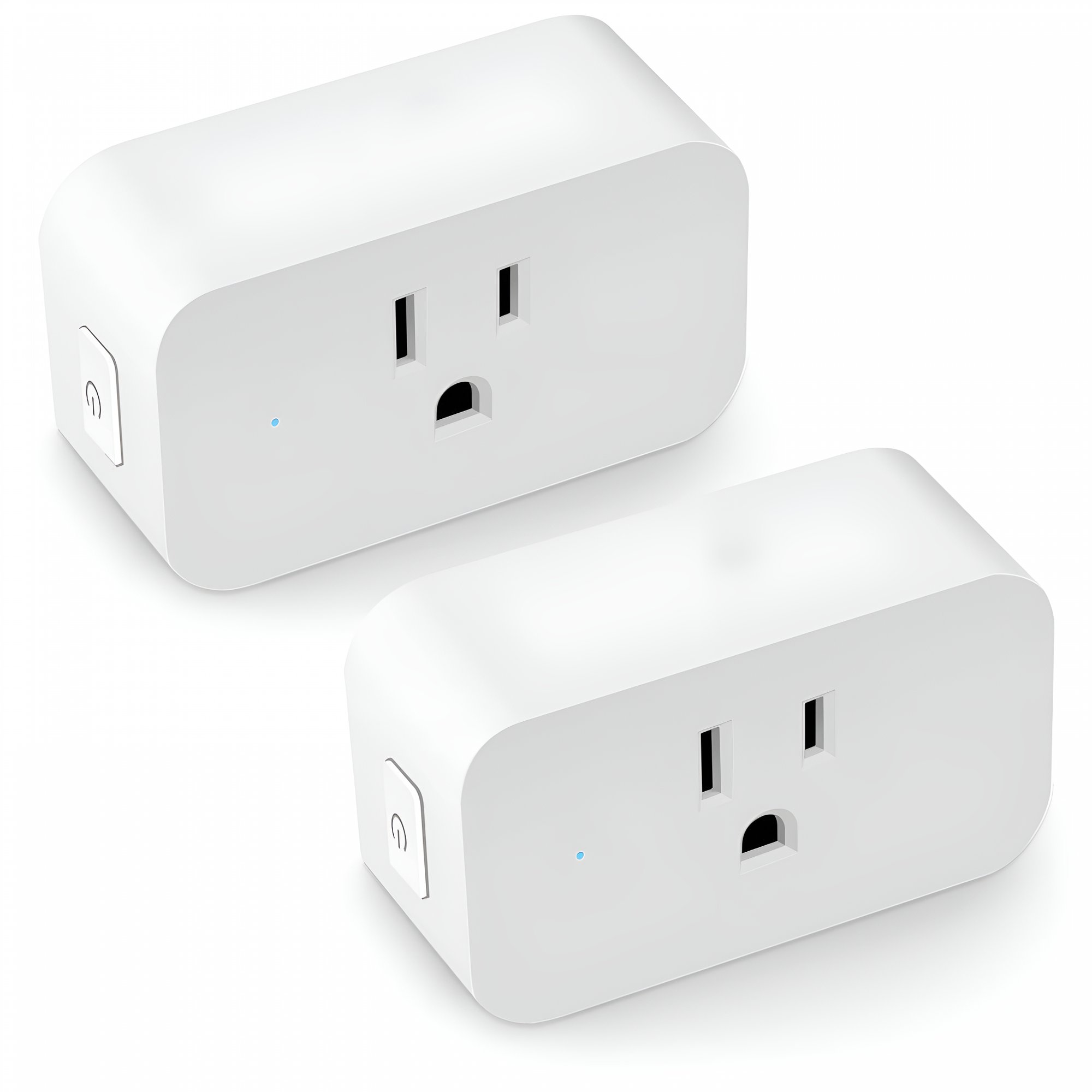 GJX 2026 New Smart Plug 2 Pack,Mini Wifi Smart Socket,No Hub Required,Timer Schedule,Smart Wifi Plug Outlet Remote Control Your Devices From Anywhere for Home, Office, Apartment, Dorm