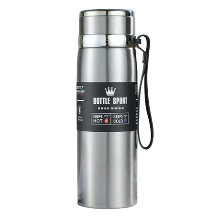

600ml/800ml/1000ml Insulated Water Bottle Double Stainless Steel Insulated Cup Leakage-proof for Travel Office Fitness Sports