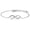 Rose Gold, variant on 14K Gold CZ Accented Infinity Symbol Bracelet in White or Rose Gold for Woman Any Occasion Holiday Birthday