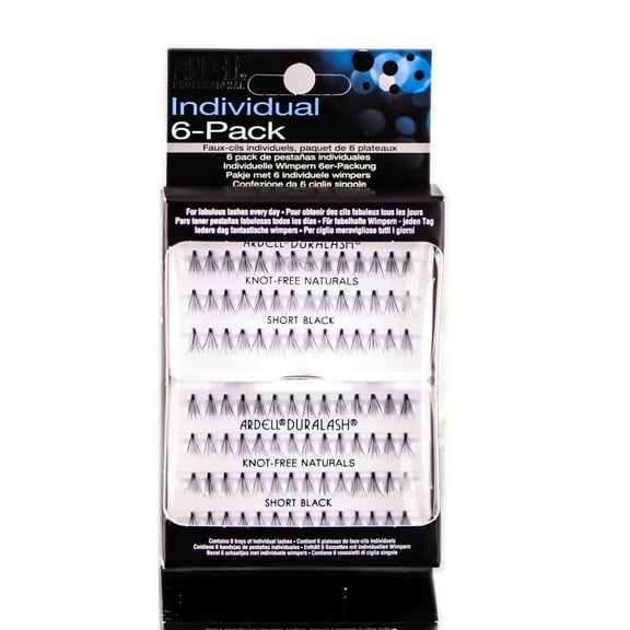 Ardell Individuals 6 Pack Knott-Free Naturals - Short Black