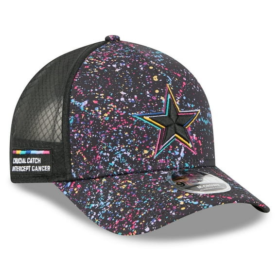 Men's New Era Black Dallas Cowboys 2025 NFL Crucial Catch 9FORTY Adjustable Hat