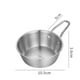 thumbnail image 2 of Outdoor Sport Rice Wine Bowl Rice Bowl Korean Seasoning Bowl Color Silver Gold Thickened With Handle L 12x5x4cm, 2 of 11