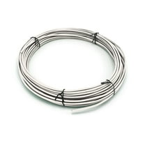 10 Feet (3 Meter) - Insulated Solid Copper THHN / THWN Wire - 14 AWG, Wire is Made in the USA, Residential, Commerical, Industrial, Grounding, Electrical rated for 600 Volts - In White