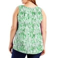 thumbnail image 6 of Juslio Womens Tank Tops Plus Size Summer Crew Neck Tank Tops, Print Casual Breathable Tank Top, 6 of 7