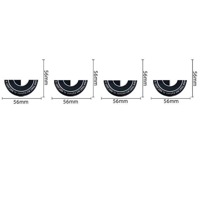 Black White Car 50th Anniversary Logo Wheel Rim Decoration Cover For Bmw X1 X3 X5 1 3 5 7 Series Z4 G20 G30 G05 G01 G11 E46 E90